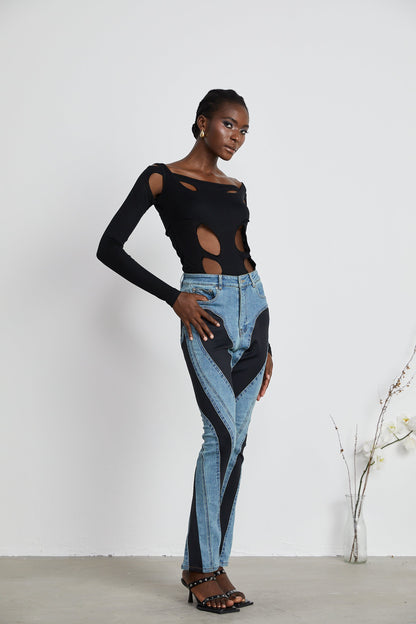 Noémie Spiral Panelli Skinny Jean